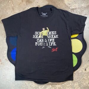 Size L - Men’s The Kid Laroi Black Graphic T-Shirt